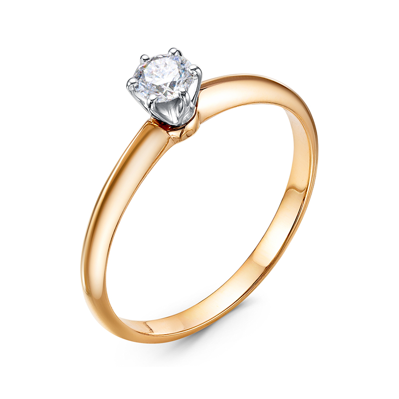 Кольцо, золото, бриллиант, БР111805